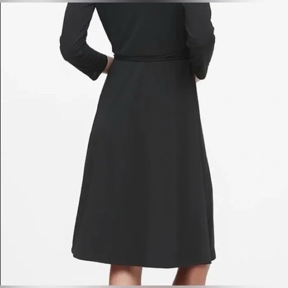 Banana Republic Wrap Dress Black Size SP - Picture 2 of 8